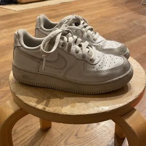 Kids air force 1 NIKE white leather size 12.5